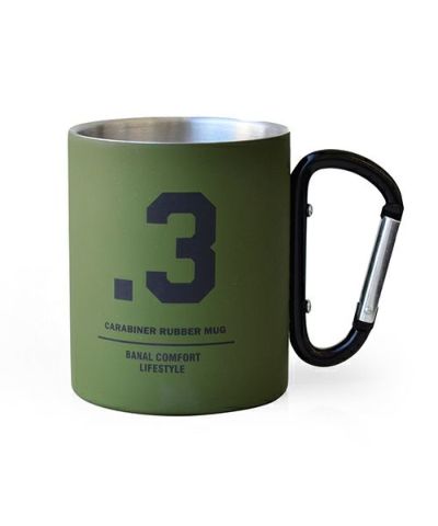 アウトドア/5色 bcl(ビーシーエル)/カラビナマグ ラバー タン×オリーブ カラビナマグ カラビナ 登山 山 キャンプ キャンプ用品 BBQ デザイン アウトドア ピクニック キャンプ ファミリー ギフト マグカップ お土産 プレゼント