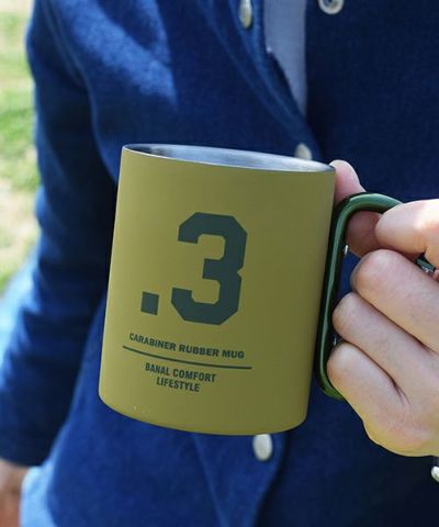 アウトドア/5色 bcl(ビーシーエル)/カラビナマグ ラバー タン×オリーブ カラビナマグ カラビナ 登山 山 キャンプ キャンプ用品 BBQ デザイン アウトドア ピクニック キャンプ ファミリー ギフト マグカップ お土産 プレゼント