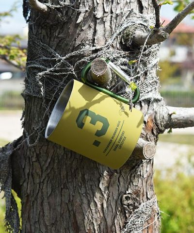 アウトドア/5色 bcl(ビーシーエル)/カラビナマグ ラバー タン×オリーブ カラビナマグ カラビナ 登山 山 キャンプ キャンプ用品 BBQ デザイン アウトドア ピクニック キャンプ ファミリー ギフト マグカップ お土産 プレゼント