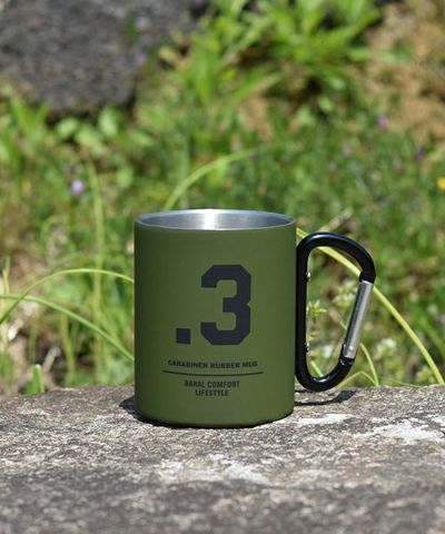アウトドア/5色 bcl(ビーシーエル)/カラビナマグ ラバー タン×オリーブ カラビナマグ カラビナ 登山 山 キャンプ キャンプ用品 BBQ デザイン アウトドア ピクニック キャンプ ファミリー ギフト マグカップ お土産 プレゼント