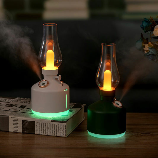 LEDランタン＆ディフューザー 照明 ランプ ランタン 卓上加湿器 ディフューザー 調光可能 加湿 ミスト 乾燥 アウトドア インテリア キャンプ 室内 パーティー クリスマス スタンド bcl