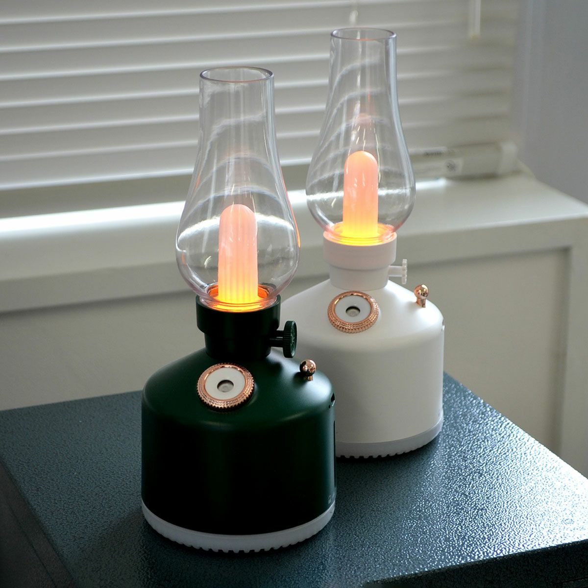 LEDランタン＆ディフューザー 照明 ランプ ランタン 卓上加湿器