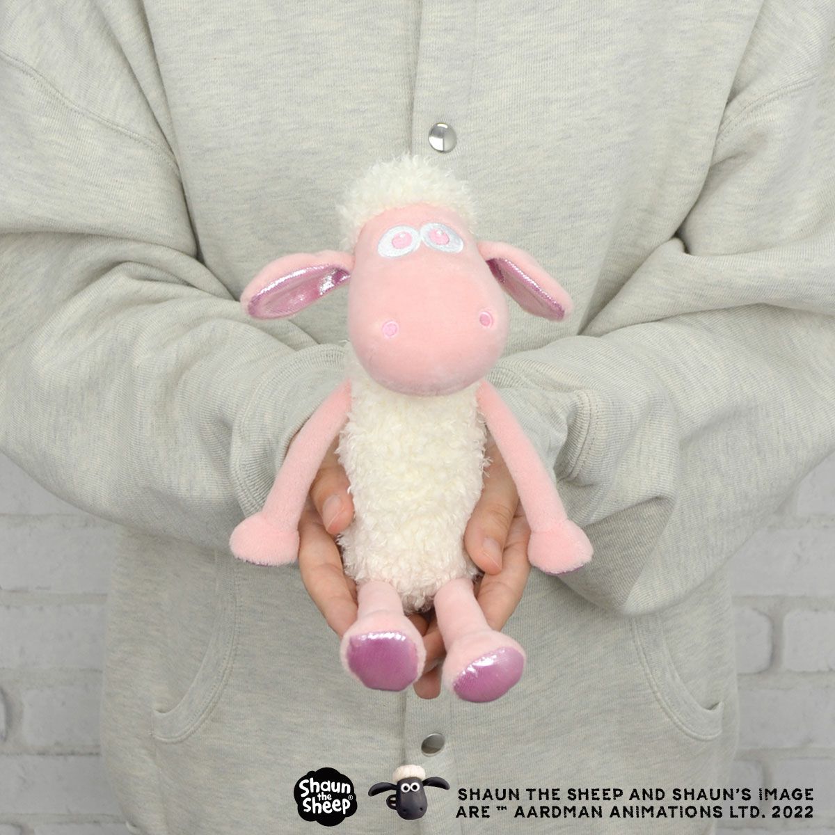 Shaun the sheep(ひつじのショーン)/ぬいぐるみ ショーン クラシック 25cm 15周年 ピンク/グリッター