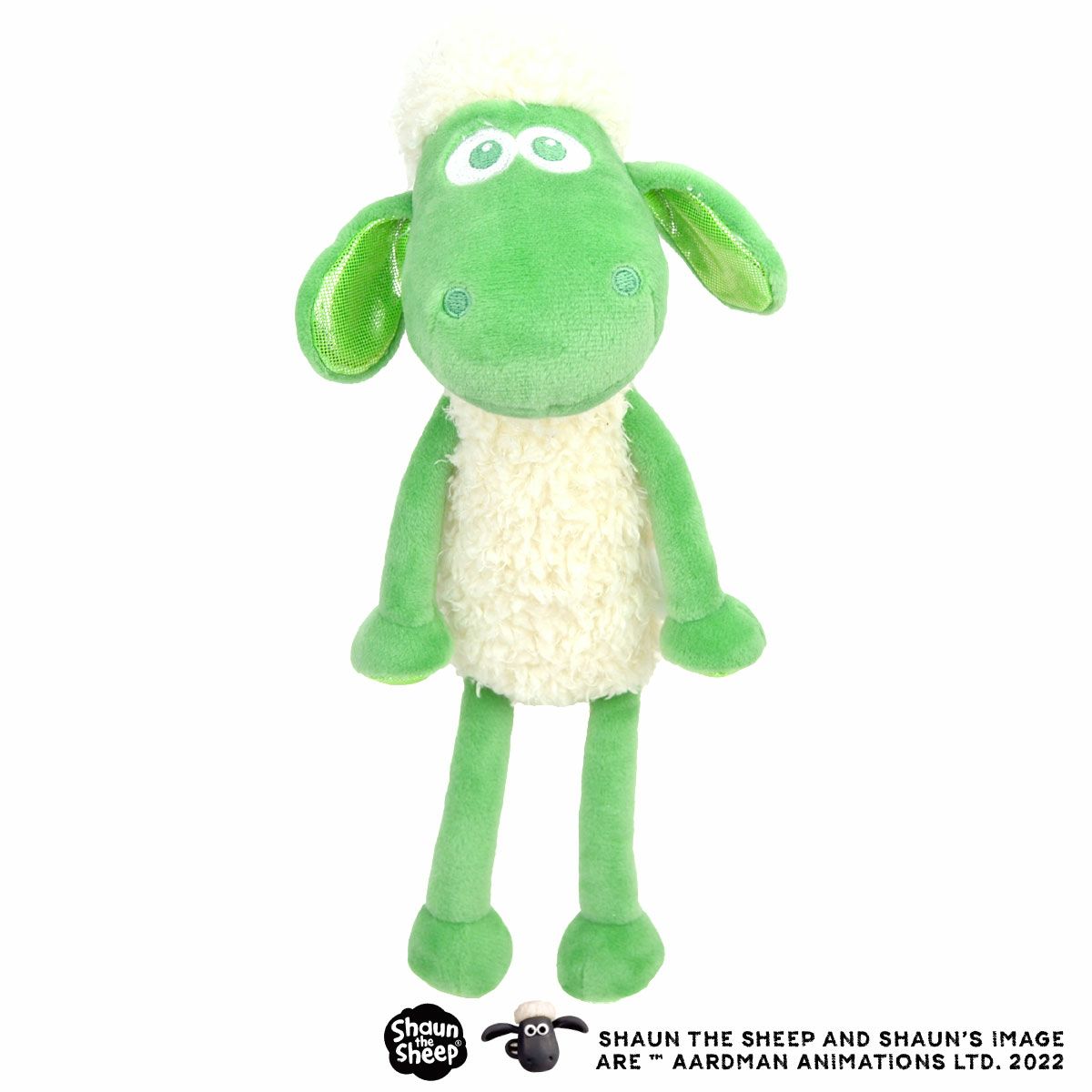 Shaun the sheep(ひつじのショーン)/ぬいぐるみ ショーン クラシック 25cm 15周年 グリーン/グリッター