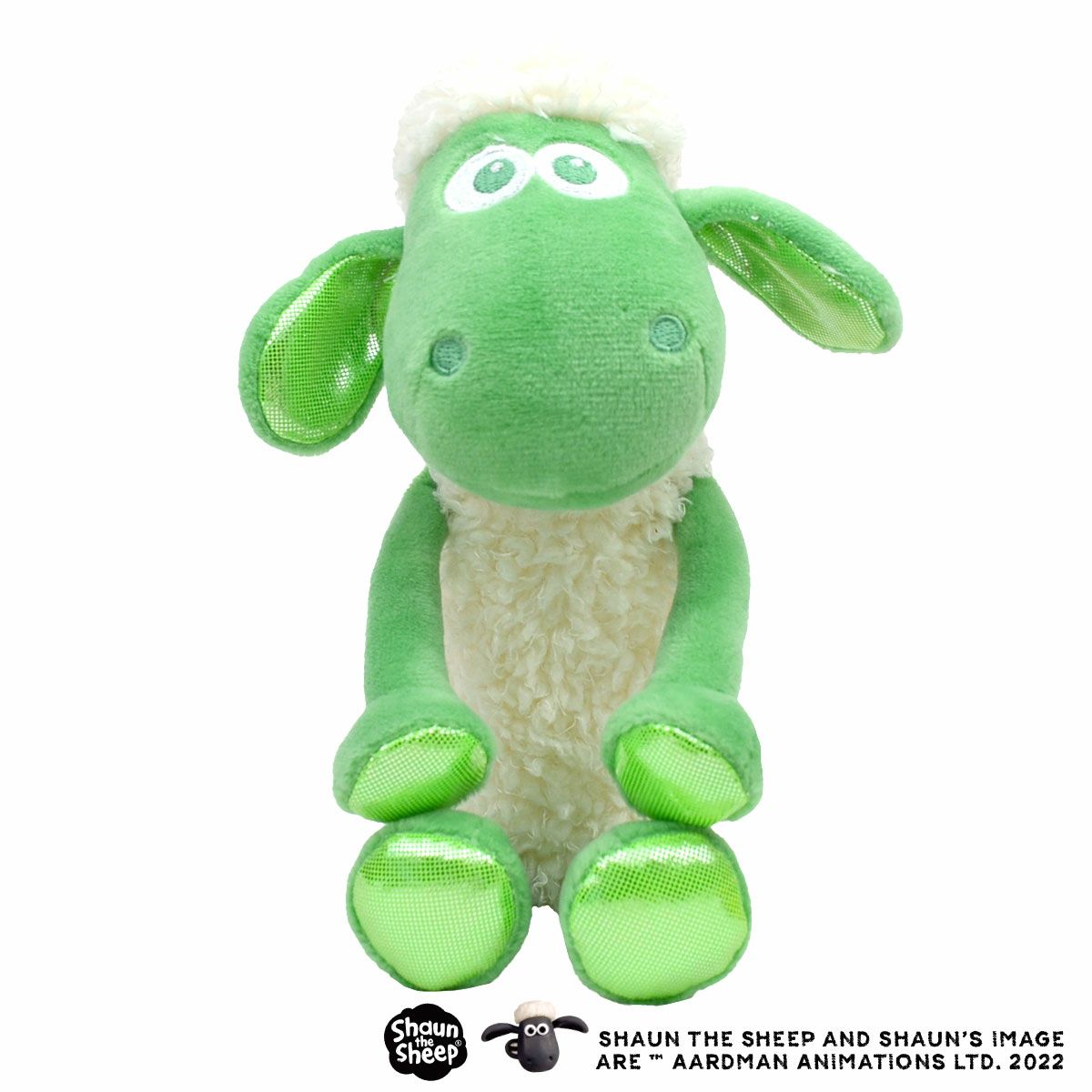 Shaun the sheep(ひつじのショーン)/ぬいぐるみ ショーン クラシック 25cm 15周年 グリーン/グリッター